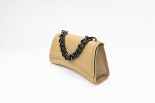 Dharma Crossbody Beige Sand with Gunmetal Chain