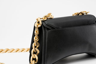 Dharma Crossbody Black With Matte Gold Chain