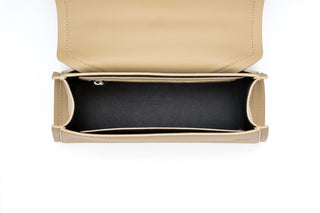 Dharma Crossbody Beige Sand with Gunmetal Chain