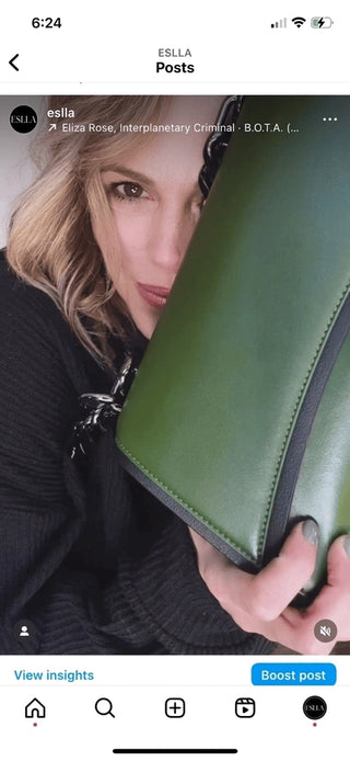 Dharma Crossbody Green by Eslla
